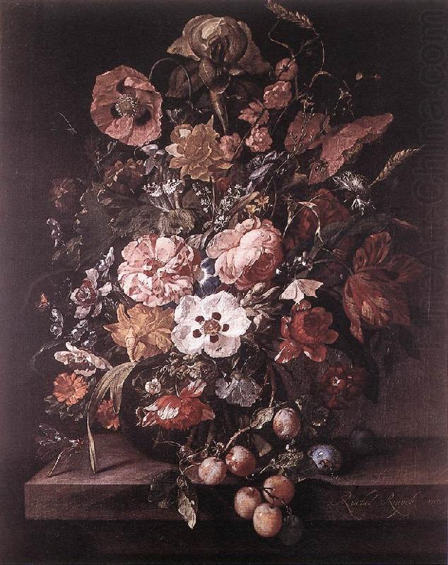 RUYSCH, Rachel Bouquet in a Glass Vase dsf china oil painting image